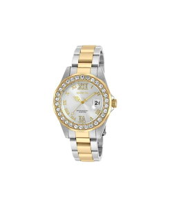 �y���������z �C���r�N�^ ���f�B�[�X �r���v �A�N�Z�T���[ Women's 20215 Pro Diver Quartz 3 Hand Silver Dial Watch Gold
