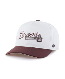 �y���������z 47�u�����h ���f�B�[�X �X�q �A�N�Z�T���[ Women's Stone/Burgundy Atlanta Braves Love Letter Adjustable Hitch Hat Stone Burgundy