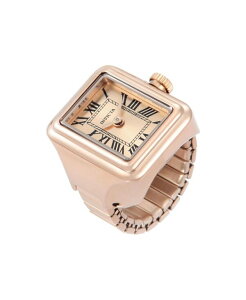 �y���������z �C���r�N�^ ���f�B�[�X �r���v �A�N�Z�T���[ Women's 49896 Mini Quartz PC10 Dial Ring Watch Rose gold