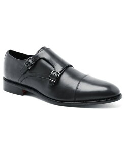 �A���\�j�[ ���B�A �����Y �V���[�Y �����N�X�g���b�v �����N �����s�[�X Anthony Veer Men's Roosevelt II Double Monk Strap Goodyear Welt Dresshoe Black �u���b�N