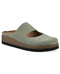 �z���C�g�}�E���e�� ���f�B�[�X �V���[�Y �T���_�� White Mountain Women's Bassi Mary Jane Footbeds Clogsage Green Suede �O���[��