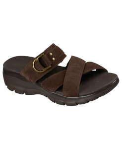 �X�P�b�`���[�Y ���f�B�[�X �V���[�Y �X�j�[�J�[ �����b�N�X�t�B�b�g �T���_�� Skechers Women's Relaxed Fit: Easy Going - Simply Dreamy Slide Sandals from Finish Line Chocolate �`���R���[�g