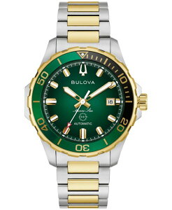 �u���o �����Y �A�N�Z�T���[ �r���v T�V���c Bulova Men's Marine Star Series B Automatic Two-Tone Stainlessteel Bracelet Watch 45mm Two-tone