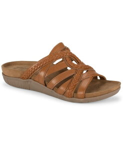 �x�A�g���b�v�X ���f�B�[�X �V���[�Y �X���b�|���E���[�t�@�[ �T���_�� Baretraps Women's Joneva Slip-On Slide Sandals Dark Caramel