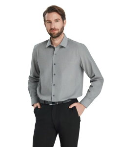 �A���t�@�j �����Y �g�b�v�X �V���c Alfani Men's Regular-Fit Solidresshirt Macy's Exclusive Charcoal �`���R�[��