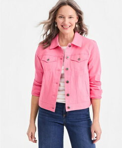 �X�^�C���A���h�R�[ ���f�B�[�X �A�E�^�[ �W���P�b�g�E�u���]�� �f�j�� Style & Co Women's Classic Denim Jacket Created for Macy's Flowernginger �f�j��