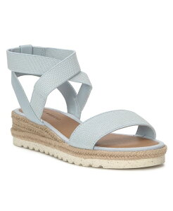 ���b�L�[�u�����h ���f�B�[�X �V���[�Y �T���_�� Lucky Brand Women's Thimba Espadrille Wedge Sandals Celestial Blue Jute/Linen �u���[