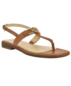 �Q�X ���f�B�[�X �V���[�Y �T���_�� GUESS Women's Reality G-Elite T-Strap Flat Sandals Cognac Leather