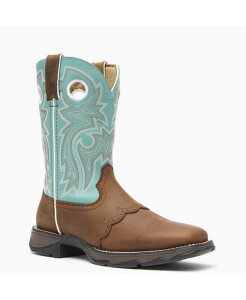 �h�D�����S ���f�B�[�X �V���[�Y �u�[�c�E���C���u�[�c ���[�X Durango Lady Rebel by Women's Powder n' Lace Saddle Western Boot Light blue �u���[