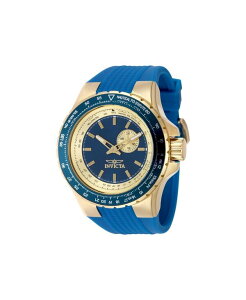 �C���r�N�^ �����Y �A�N�Z�T���[ �r���v Invicta Men's 49727 Aviator Quartz VD72 Blue Dial Watch Blue �u���[