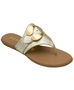 �G�A���\�[���Y ���f�B�[�X �V���[�Y �X���b�|���E���[�t�@�[ �T���_�� Aerosoles Women's Glam Slip-On Flat Sandalsoft Gold �S�[���h