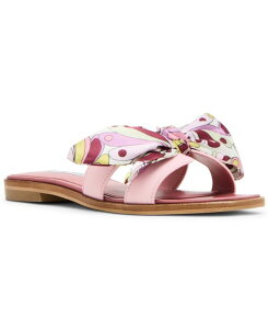 �X�e�B�[�u �}�f�� ���f�B�[�X �V���[�Y �X���b�|���E���[�t�@�[ �T���_�� Steve Madden Women's Hadyn-Scarf Slip-On Slide Sandals Pink Paisley Multi �s���N