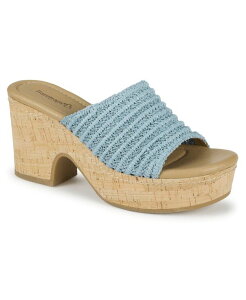 �x�A�g���b�v�X ���f�B�[�X �V���[�Y �X���b�|���E���[�t�@�[ �T���_�� Baretraps Women's Teah Slip-On Wedge Sandals Cloud