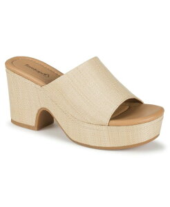 �x�A�g���b�v�X ���f�B�[�X �V���[�Y �X���b�|���E���[�t�@�[ �T���_�� Baretraps Women's Teah Slip-On Wedge Sandals Natural Multi �}���`�J���[