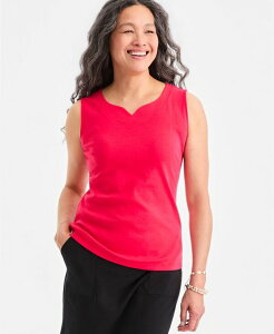 �X�^�C���A���h�R�[ ���f�B�[�X �g�b�v�X �V���c �m�[�X���[�u Style & Co Women'sweetheart-Neck Sleeveless Top Created for Macy's Fresh Lipstick