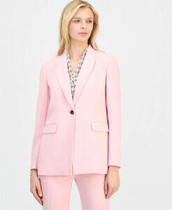 �A���N���C�� ���f�B�[�X �A�E�^�[ �W���P�b�g�E�u���]�� �u���U�[ Anne Klein Women's Notched-Collar One-Button Blazerose Water