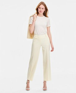 �A���N���C�� ���f�B�[�X �{�g���X �J�W���A���p���c Anne Klein Women's Liberty Stretchigh Rise Wide-Leg Pull-On Pants Whisper Yellow �C�G���[