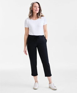 �X�^�C���A���h�R�[ ���f�B�[�X �{�g���X �J�W���A���p���c �v�` Style & Co Women's Pull On Cuffed Pants Regular & Petite Created for Macy's Deep Black �u���b�N