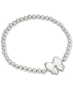 �P���h���X�R�b�g ���f�B�[�X �A�N�Z�T���[ �u���X���b�g�E�o���O���E�A���N���b�g Kendra Scott Haley Bow Stretch Bracelet Silver Med Brown �u���E��