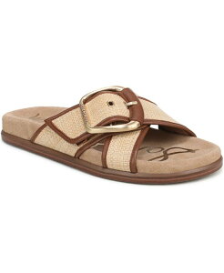 �T���G�f���}�� ���f�B�[�X �V���[�Y �T���_�� Sam Edelman Women's Darla Slide Flat Sandals Bleached Beechwood Faux Raffia