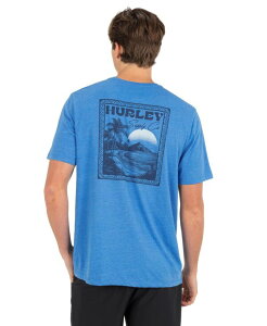 �n�[���[ �����Y �g�b�v�X T�V���c ���� �L���b�v �P�[�v Hurley Men's Island Escape Short-Sleeve T-Shirt Seashore Heather �w�U�[