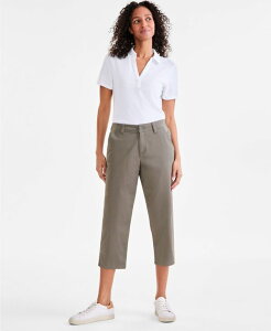 �X�^�C���A���h�R�[ ���f�B�[�X �{�g���X �J�W���A���p���c �L���b�v Style & Co Women's Mid-Rise Comfort Waist Capri Pants Exclusively at Macy's Olive �I���[�u