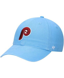 47 �u�����h �����Y �A�N�Z�T���[ �X�q ���S '47 Brand Men's Light Blue Philadelphia Phillies Logo Cooperstown Collection Clean Up Adjustable Hat Light Blue �u���[