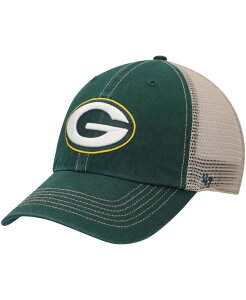 47 �u�����h �����Y �A�N�Z�T���[ �X�q '47 Brand Men's Greenatural Green Bay Packers Trawler Trucker Clean Up Snapback Hat Greenatural �O���[��