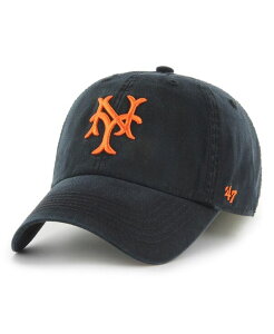 47 �u�����h �����Y �A�N�Z�T���[ �X�q '47 Brand Men's Black NY Giants Cooperstown Collection Franchise Fitted Hat Black �u���b�N