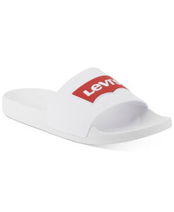 ���[�o�C�X �����Y �V���[�Y �T���_�� ���S Levi's Men's Batwing-Logo Slides White �z���C�g