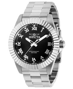 �C���r�N�^ �����Y �A�N�Z�T���[ �r���v Invicta Men's 37404 Pro Diver Quartz 3 Hand Black Dial Watch Silver �V���o�[