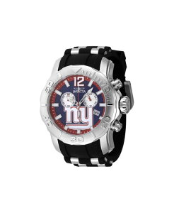 �C���r�N�^ �����Y �A�N�Z�T���[ �r���v Invicta Men's 48006 NFL New York Giants Quartz Chronograph Blue Dial Watch Black �u���b�N