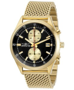 �C���r�N�^ �����Y �A�N�Z�T���[ �r���v Invicta Men's 31358 Pro Diver Quartz Multifunction Black Dial Watch Gold �S�[���h