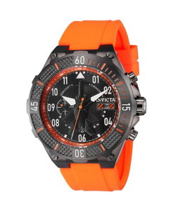 �C���r�N�^ �����Y �A�N�Z�T���[ �r���v Invicta Men's 39896 Aviator Quartz Multifunction Black Dial Watch Orange �I�����W