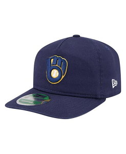 �j���[�G�� �����Y �A�N�Z�T���[ �X�q New Era Men's Navy Milwaukee Brewers Team 19TWENTY Adjustable Hat Navy �l�C�r�[