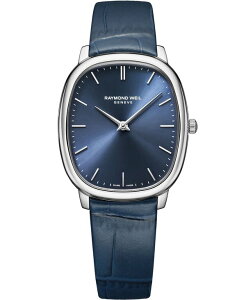 ���C�����h �E�B�� �����Y �A�N�Z�T���[ �r���v ���U�[ Raymond Weil Men's Toccata Blue Leather Watch 32x36mm Blue �u���[