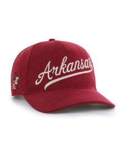 47 �u�����h �����Y �A�N�Z�T���[ �X�q �R�[�f�����C '47 Brand Men's and Women's Cardinal Arkansas Razorbacks Collections Golden Age Corduroy Hitch Adjustable Hat Cardinal