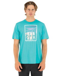 �n�[���[ �����Y �g�b�v�X T�V���c Hurley Men's Regular-Fit Round Neck T-Shirt Barracuda