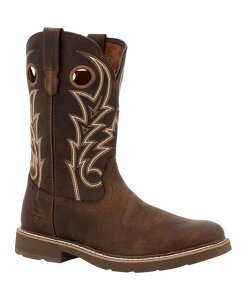 �W���[�W�u�[�c �����Y �V���[�Y �u�[�c�E���C���u�[�c T�V���c GEORGIA BOOT Men's Core 37 11 Steel Toe Western Pull-On Work Boot Brown �u���E��