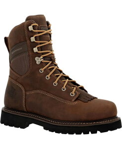 �W���[�W�u�[�c �����Y �V���[�Y �u�[�c�E���C���u�[�c �q�[�� GEORGIA BOOT Men's Core 37 9 Low Heel Waterproof Composite Toe Logger Work Boot Brown �u���E��