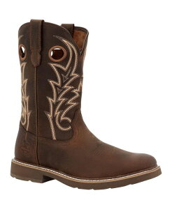 �W���[�W�u�[�c �����Y �V���[�Y �u�[�c�E���C���u�[�c GEORGIA BOOT Men's Core 37 11 Western Pull-On Work Boot Brown �u���E��