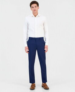 ���B���X�J���[�g �����Y �{�g���X �J�W���A���p���c Vince Camuto Men'slim-Fit Spandex Super-Stretch Suit Pants Blue �u���[