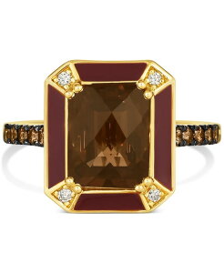 �� ���@�� ���f�B�[�X �A�N�Z�T���[ �����O Le Vian Chocolate Quartz (3 ct.w.) Chocolate Diamonds (1/4 ct.w.) & Nude Diamonds (1/20 ct.w.) Statement Ring in 14k No Color �`���R���[�g