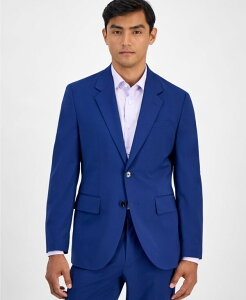 �q���[�S�{�X �����Y �A�E�^�[ �W���P�b�g�E�u���]�� �E�[�� Hugo Boss Men's Modern-Fit Solid Wool-Blend Suit Separate Jacket Open Blue �u���[