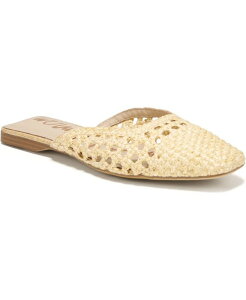 �T���G�f���}�� ���f�B�[�X �V���[�Y �X���b�|���E���[�t�@�[ Sam Edelman Women's Nola Slip-On Mule Flats Bleach Beechwood Faux Raffia