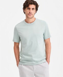 �A���t�@�j �����Y �g�b�v�X T�V���c �N���[�l�b�N �R�b�g�� Alfani Men's Mercerized Cotton Short Sleeve Crewneck T-Shirt Created for Macy's Antique Sage �Z�[�W