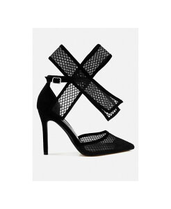 �����h�����O ���f�B�[�X �V���[�Y �T���_�� London Rag Womens Regenta Big Bow Detail Stiletto Sandals Black �u���b�N