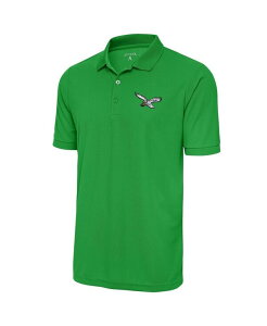 �A���e�B�O�A �����Y �g�b�v�X �|���V���c ���S Antigua Men's Kelly Green Philadelphia Eagles Throwback Logo Tribute Polo Shirt Kelly Green �O���[��