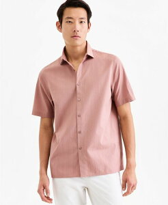 �A���t�@�j �����Y �g�b�v�X �V���c ���� Alfani Men'short-Sleeve Solid Texture Shirt Macy's Exclusive Waimea