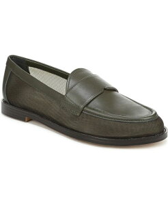 �t�����R�T���g ���f�B�[�X �V���[�Y �X���b�|���E���[�t�@�[ Franco Sarto Women'stellan 4 Almond Toe Loafers Olive Green Suede/Mesh �O���[��
